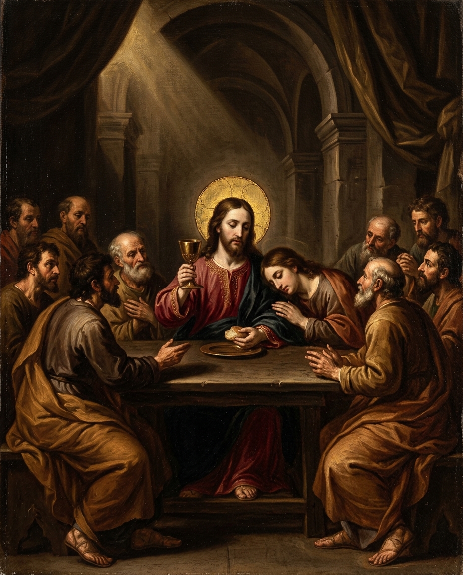 Misterio luminoso · institución de la Eucaristía